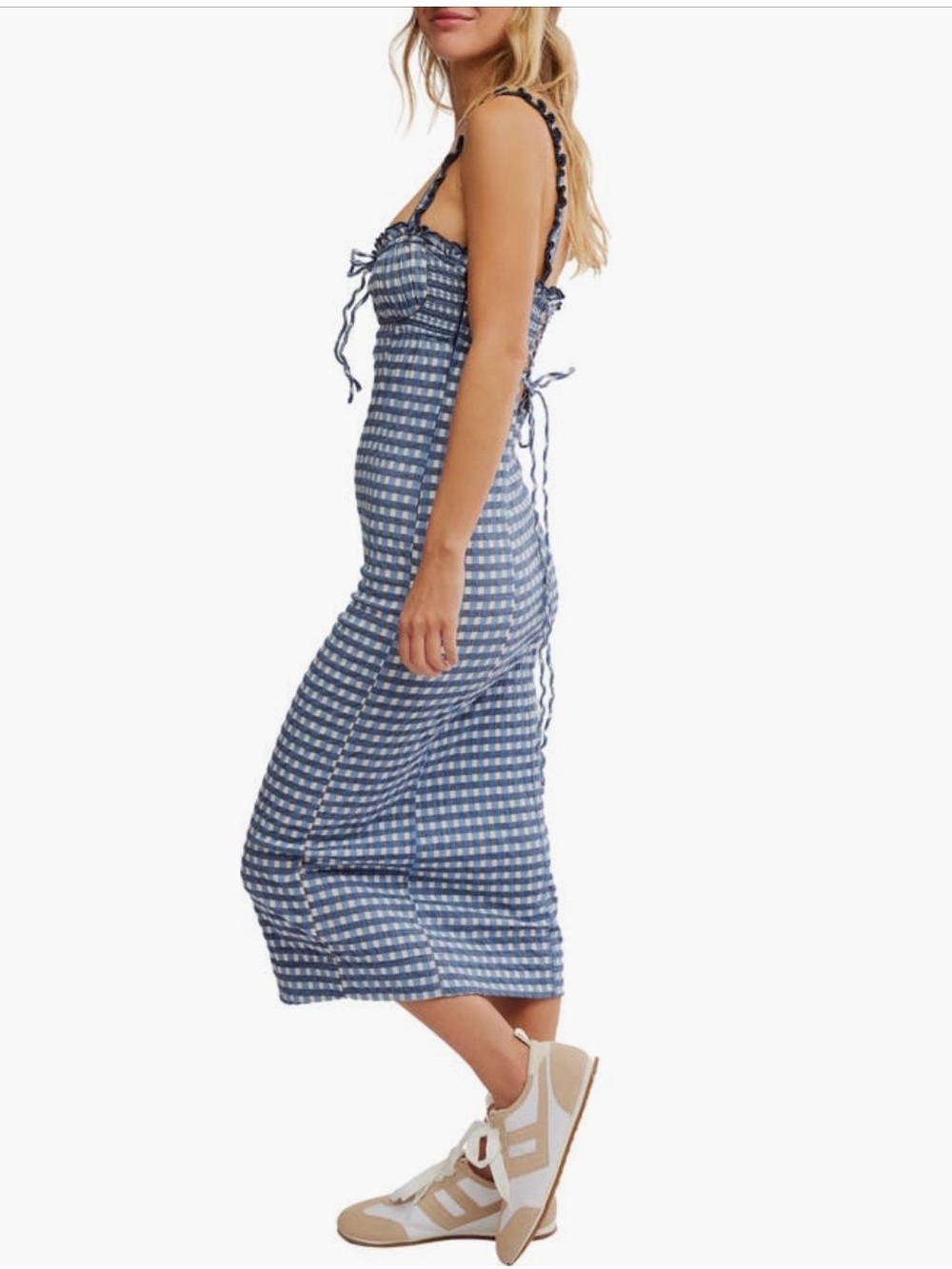 Free People Lucinda Plaid Midi Dress - Picture 4 of 10